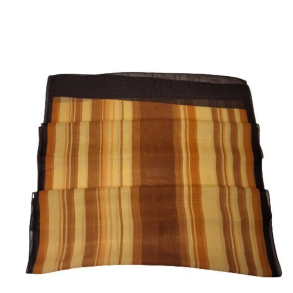 Brown Scarf Striped Scarf Stripes Fashion Scarf-NEW - Picture 3 of 4